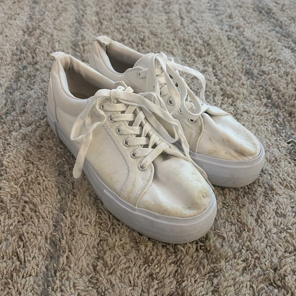 H&M Divided white platform sneakers